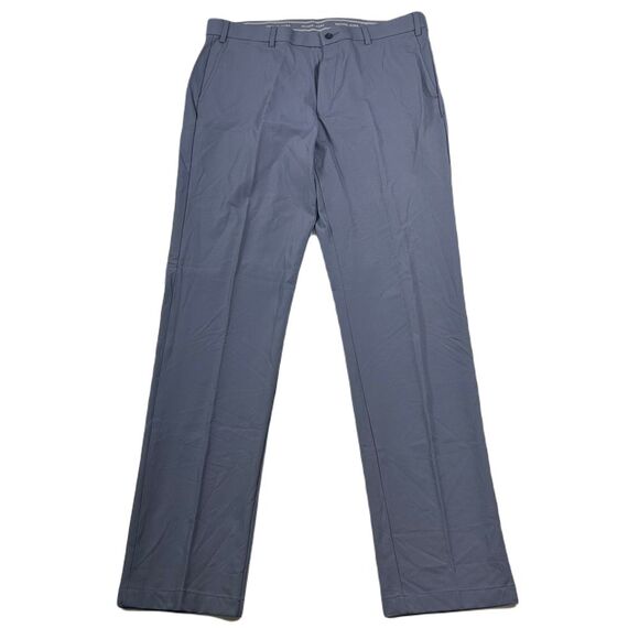 Michael Kors Performance Pants‎ Mens 36 x 34 Ash Blue Classic Fit Cotton Stretch - Picture 1 of 6